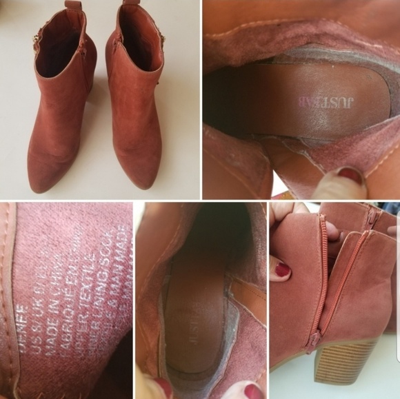 Just Fab boots deena ankle booties sz.8 - Picture 7 of 8